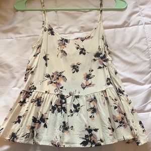 White Floral Tank Top!